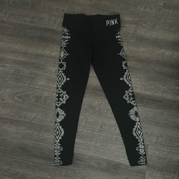 PINK Pants - 🌷Pink Snow Flake Christmas leggings